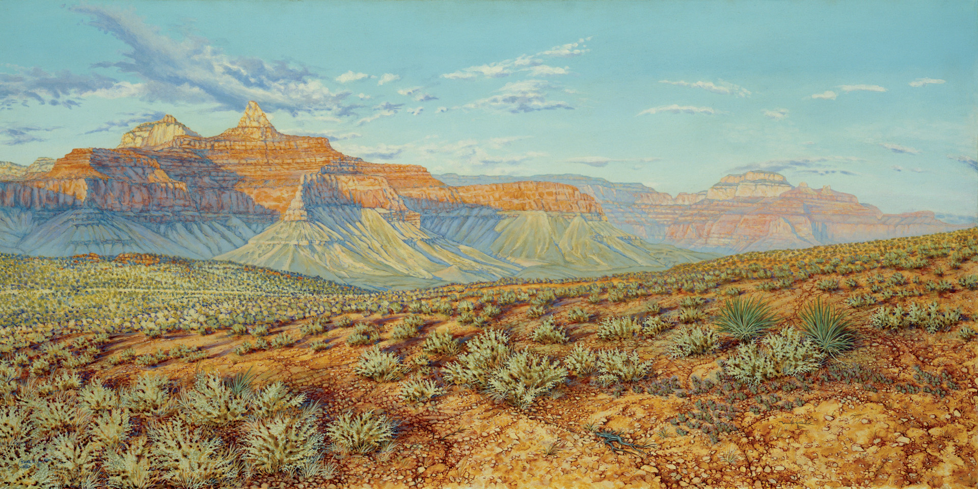 Evening on the Tonto Platform - acrylic, 24"X48"